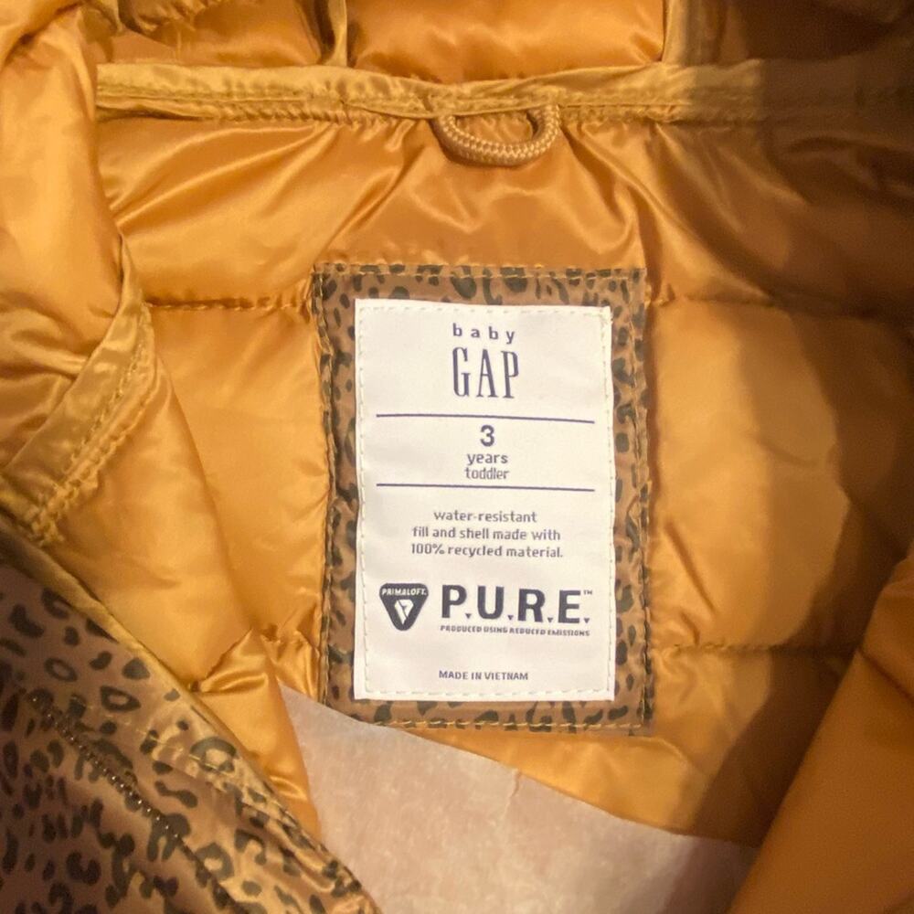 📌GAP • Leopard • Puffer • Jacket - Picture 6 of 7